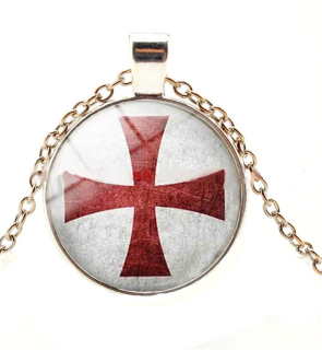 Řetízek kříž templářů (st)