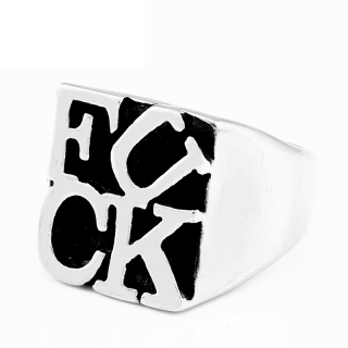 Prsten Fuck (ocelový) 2