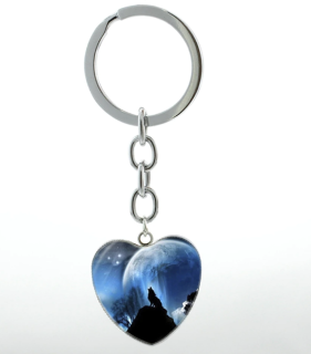 Klíčenka vlk (srdce) 6