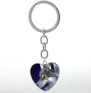 Klíčenka vlk (srdce) 9