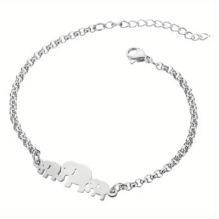 Náramek sloni (ocel)