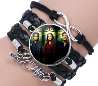Náramek The Vampire Diaries (Upíří deníky) - Elena, Damon a Stefan (2) - čn