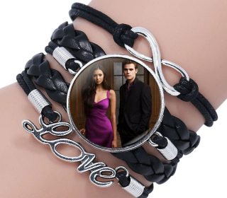 Náramek The Vampire Diaries (Upíří deníky) - Elena a Stefan - čn