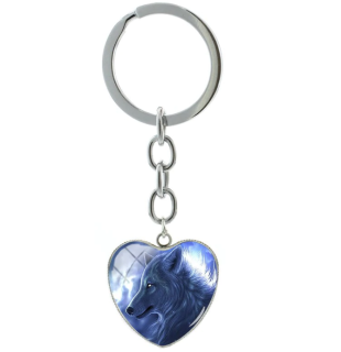 Klíčenka vlk (srdce) 11