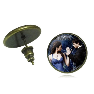 Náušnice Upíří deníky (The Vampire Diaries) - Elena a Damon (br)