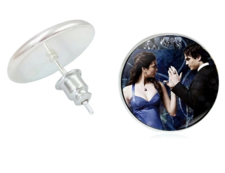 Náušnice Upíří deníky (The Vampire Diaries) - Elena a Damon (st)