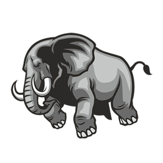 Samolepka (na auto, notebook) slon