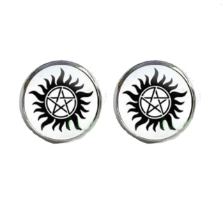 Náušnice Supernatural (pentagram) 36