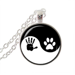 Řetízek Yin yang - tlapka a ruka