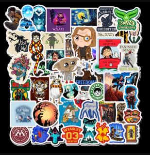 Set 50 samolepek Harry Potter (8)