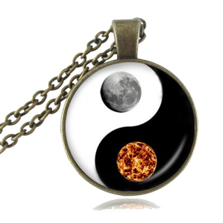 Řetízek Yin yang (17) - bronzová