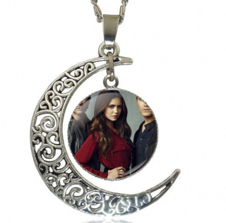 Řetízek The Vampire Diaries (Upíří deníky) - půlměsíc - postavy (3)