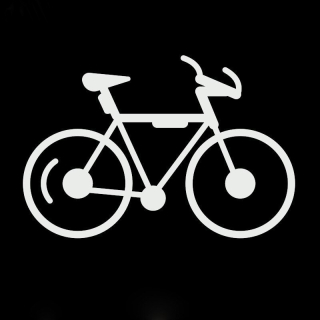 Samolepka (na auto, notebook) kolo - bílá