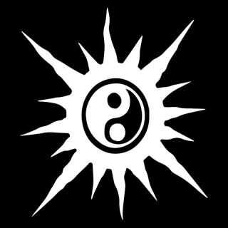 Samolepka (na auto, notebook) Yin yang (bílá) 3