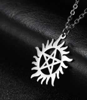 Řetízek Supernatural (Lovci duchů) - pentagram (ocel) 9
