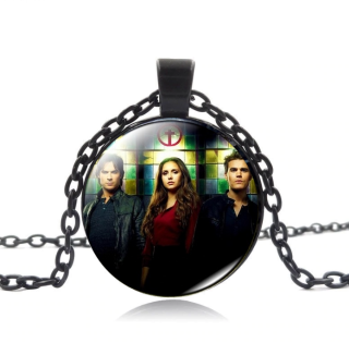 Řetízek The Vampire Diaries (Upíří deníky) - Elena, Damon a Stefan - čn