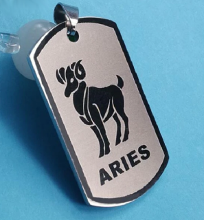 Řetízek znamení - beran - ocel