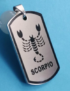 Řetízek znamení - štír - ocel