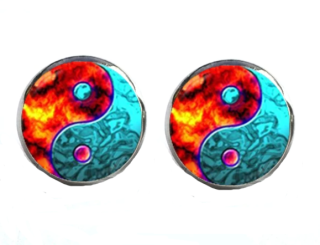 Náušnice Yin yang (8)