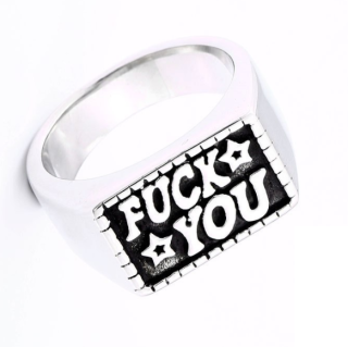 Prsten Fuck you (ocel) 3