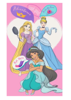 Ručník Disney - princezny