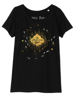 Dámské tričko Harry Potter - Pobertův plánek