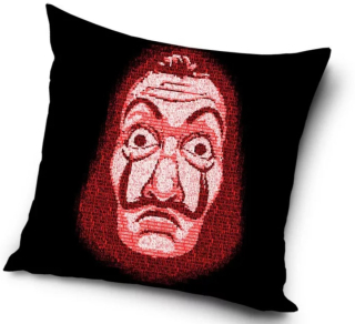 Povlak na polštář Money Heist (Papírový dům) - 40 x 40 cm