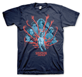 Pánské tričko Stranger Things - modrá