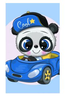 Ručník panda (30 x 50 cm)