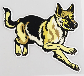 Samolepka (na auto, notebook) německý ovčák (3)