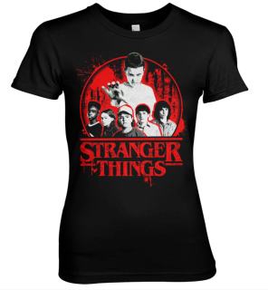Dámské tričko Stranger Things - postavy
