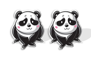 Náušnice panda (10)