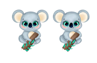 Náušnice koala