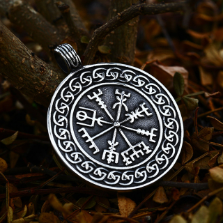 Řetízek Vegvísir - kompas - ocel