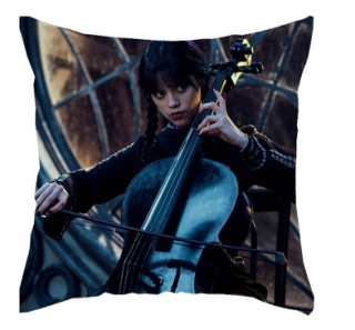 Povlak na polštář Wednesday hraje - 40 x 40 cm