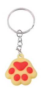 Klíčenka tlapka (žlutá)
