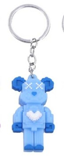 Klíčenka medvěd (modrá)