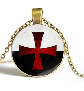Řetízek kříž templářů (br) 3