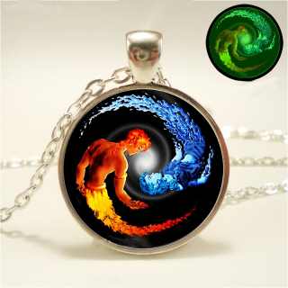 Řetízek Yin yang - svítí ve tmě (6)