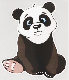 Samolepka (na auto, notebook) panda (7)