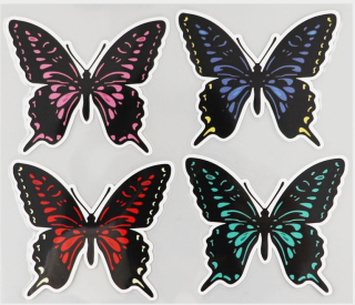 Samolepka (na auto, notebook) motýlci
