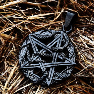Řetízek had a pentagram (ocel) 3