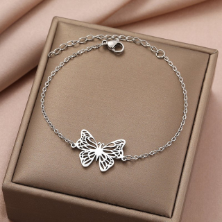 Náramek motýl (ocel) 2