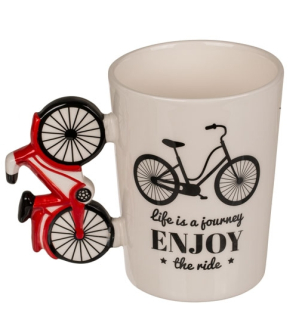 Hrnek kolo - cyklista