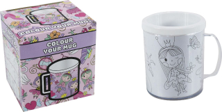 Hrnek princezna - vybarvovací