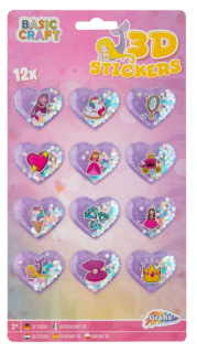 Samolepky princezna se třpytkami