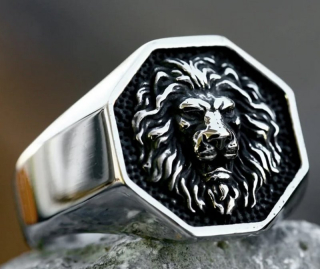 Prsten lev - ocelový (3)