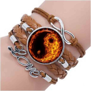 Náramek Yin yang (24)