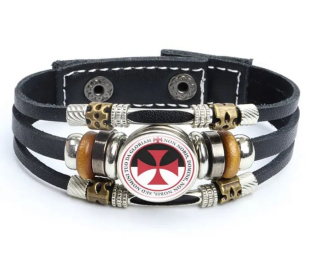 Náramek kříž templářů 13