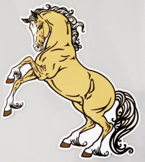 Samolepka (na auto, notebook) kůň (26)